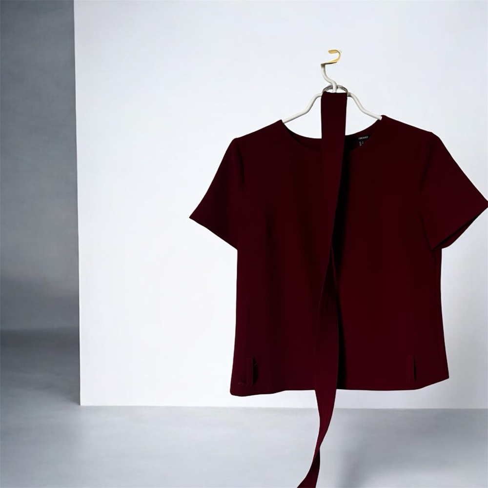 Forever 21 Deep Red Short Sleeve Tee